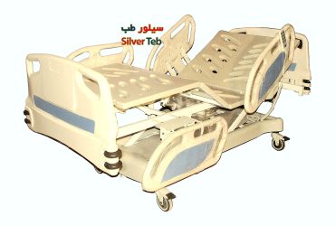 تخت بیمارستانی سه شکن برقی تمام ABS با قابلیت تنظیم ارتفاع