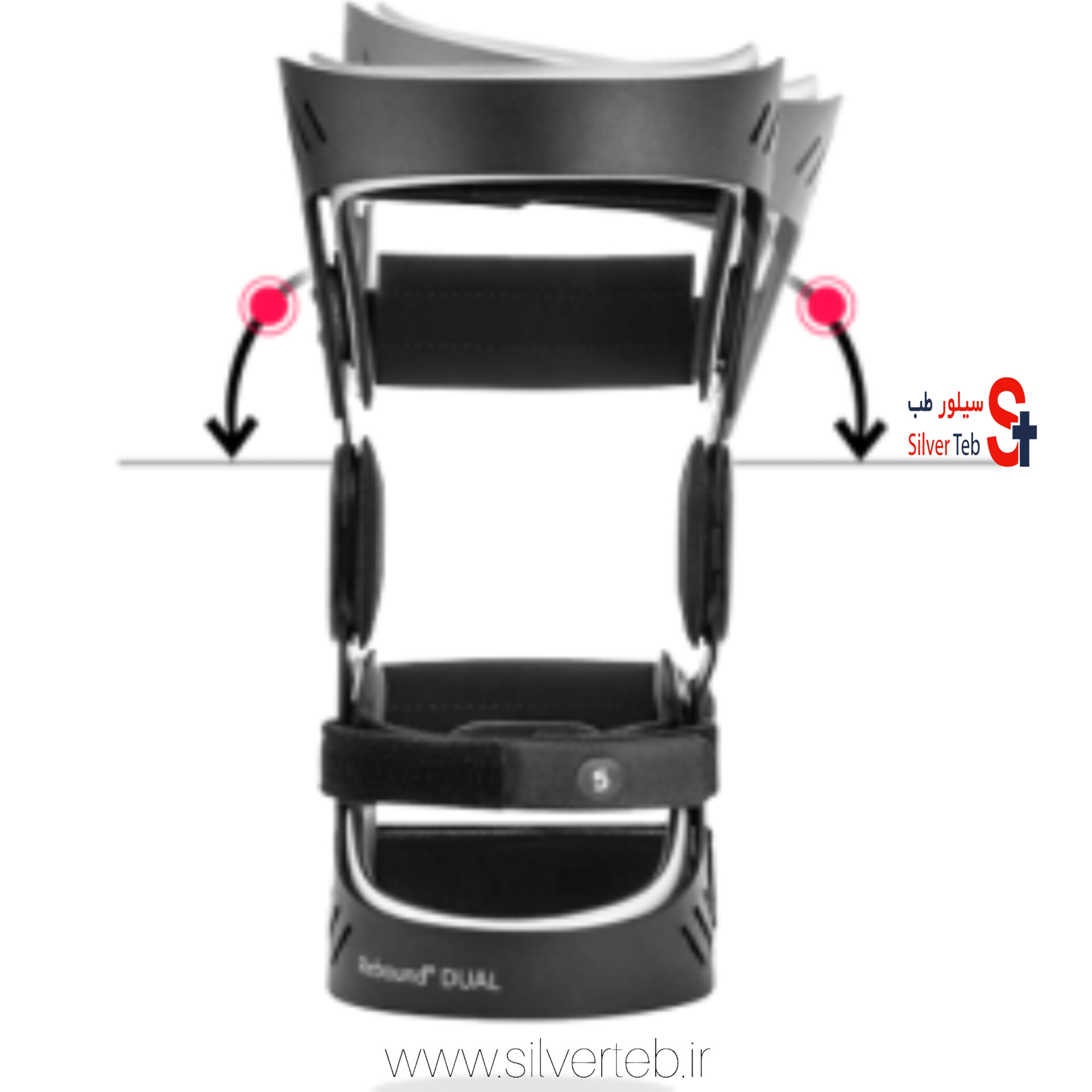 زانوبند اورتینو مدل Rebound Dual مناسب پای راست و چپ - تصویر 16