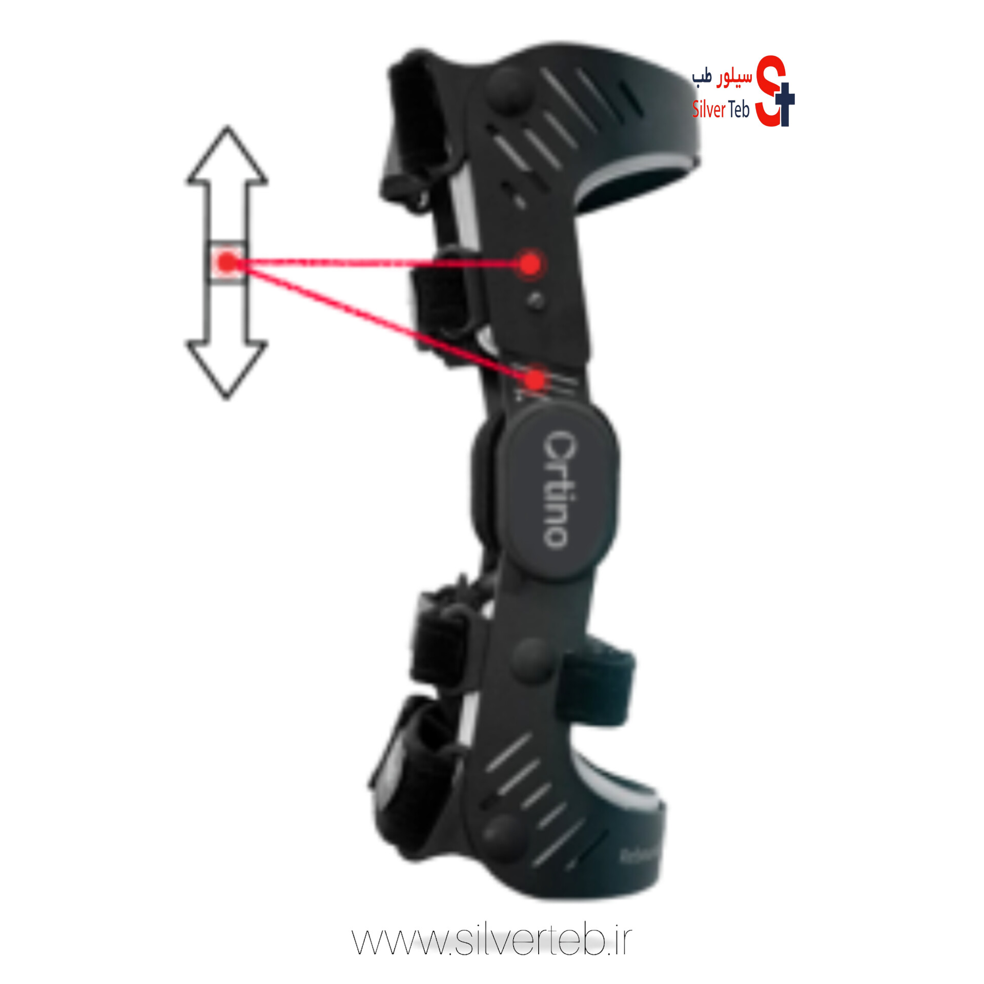 زانوبند اورتینو مدل Rebound Dual مناسب پای راست و چپ - تصویر 18